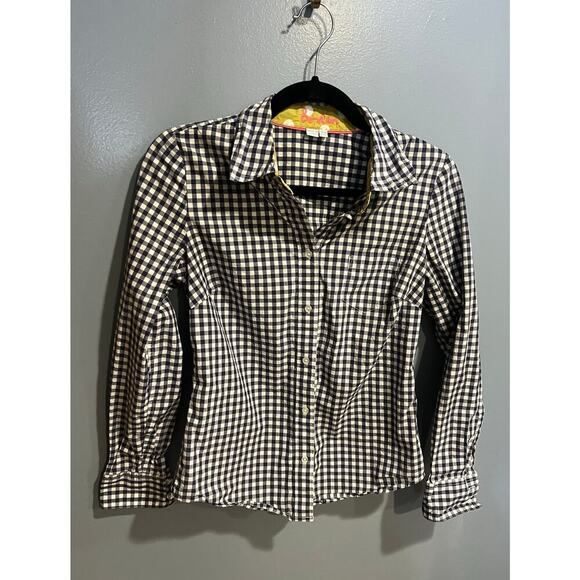 Boden Gingham Blouse - Women's Size 4R - Picture 9 of 9